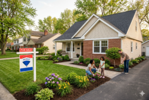 Well-maintained home in West Indianapolis with fresh landscaping ready for sale