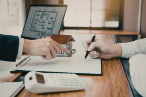 Indiana sellers reviewing a real estate conract after buyer financing falls through