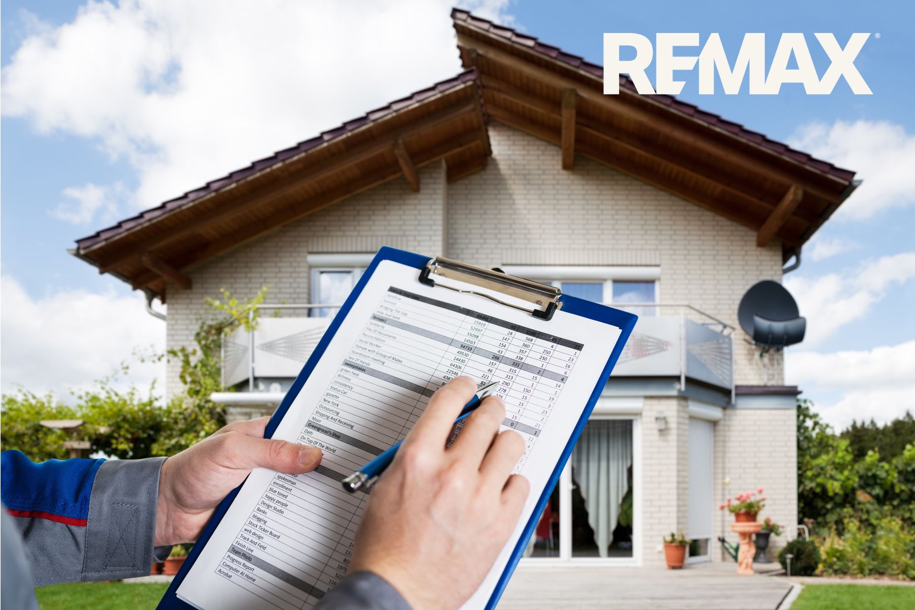Home inspector with a clipboard reviewing a house during a pre-listing inspection in Indiana